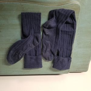Wool blend y2k button knitcore knit socks